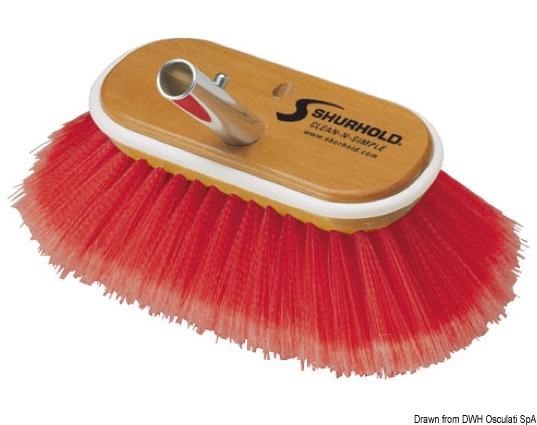 Spazzolone 6" fibre morbide e medie rosse